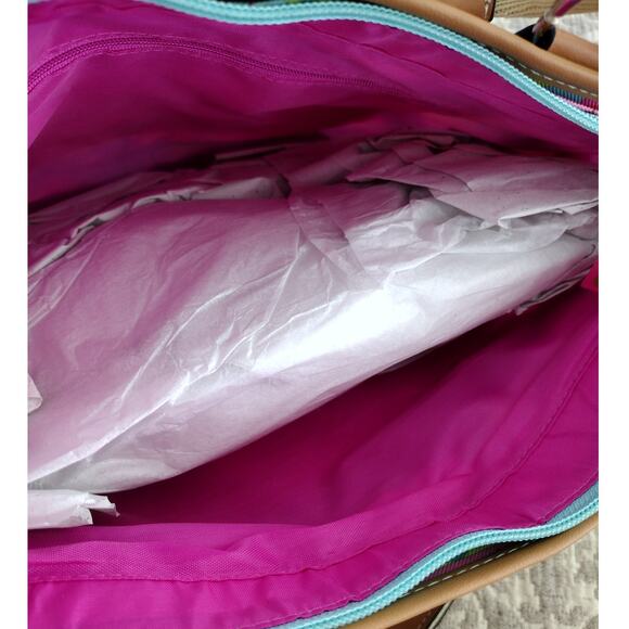 Lily Bloom NWOT Colorful Whimsical Bakery Cupcakes Themed Handbag Purse - Picture 7 of 9